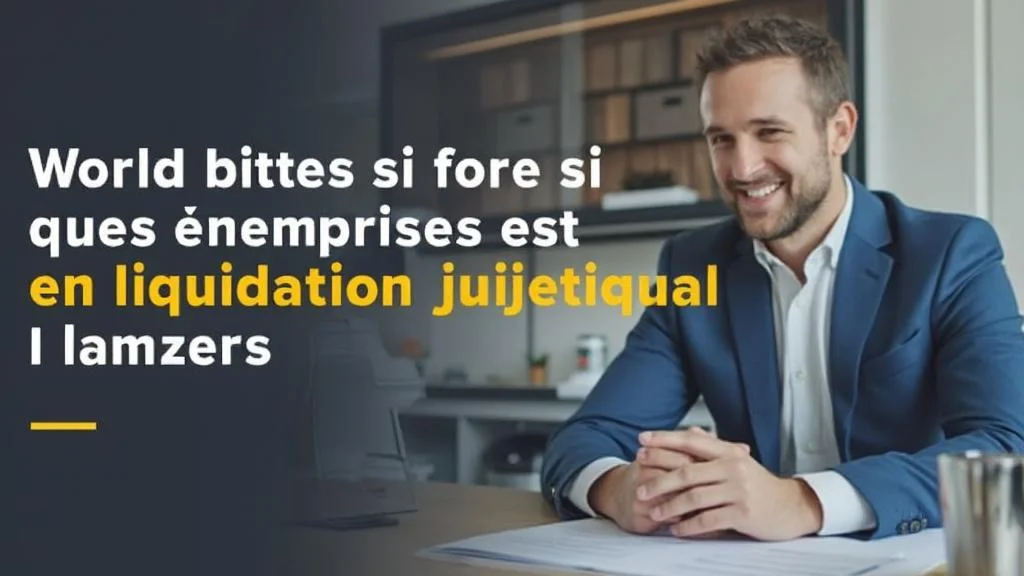 Image illustrant comment savoir si une entreprise est en liquidation judiciaire
