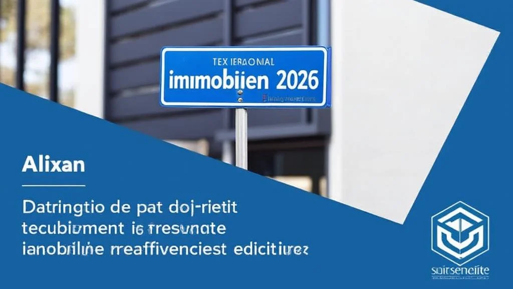 Image illustrant prévision taux immobilier 2026